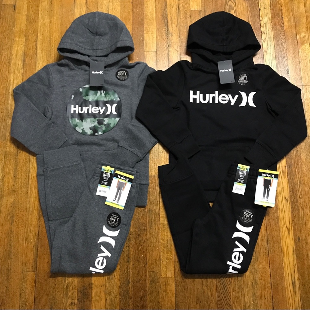 NWT Hurley Boys Fleeced Hoodie and Jogger